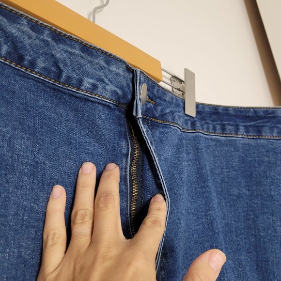 Pretty Little Thing Denim Blue Jeans Skinny Stretch Plus Size Womens 1X Casual - Picture 2 of 13